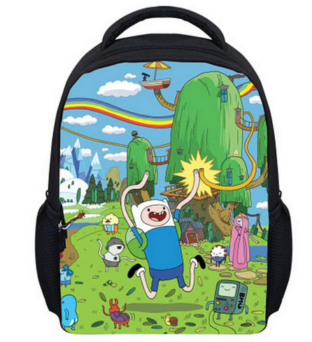 13 Inch Kids Backpack Adventure Time Children School Bags Boys Girls Daily Backpacks Students Bag Mochila Gift