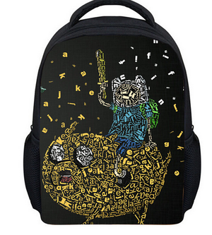 13 Inch Kids Backpack Adventure Time Children School Bags Boys Girls Daily Backpacks Students Bag Mochila Gift
