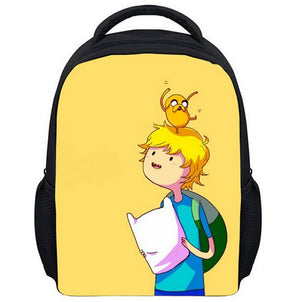 13 Inch Kids Backpack Adventure Time Children School Bags Boys Girls Daily Backpacks Students Bag Mochila Gift