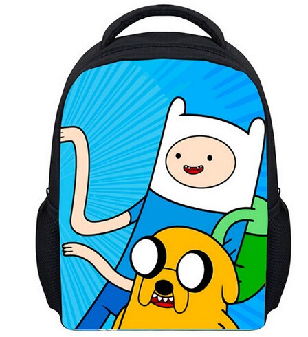 13 Inch Kids Backpack Adventure Time Children School Bags Boys Girls Daily Backpacks Students Bag Mochila Gift