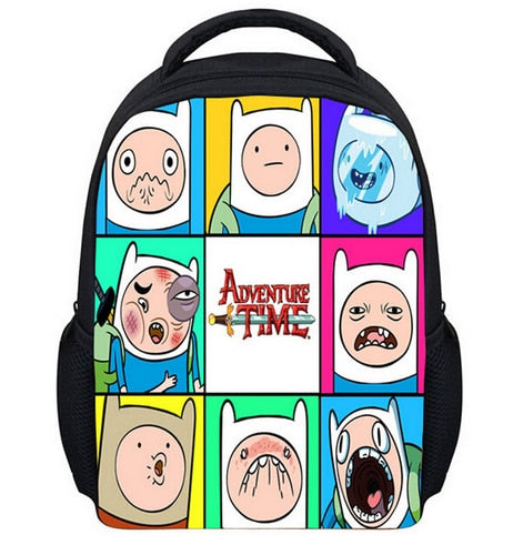 13 Inch Kids Backpack Adventure Time Children School Bags Boys Girls Daily Backpacks Students Bag Mochila Gift