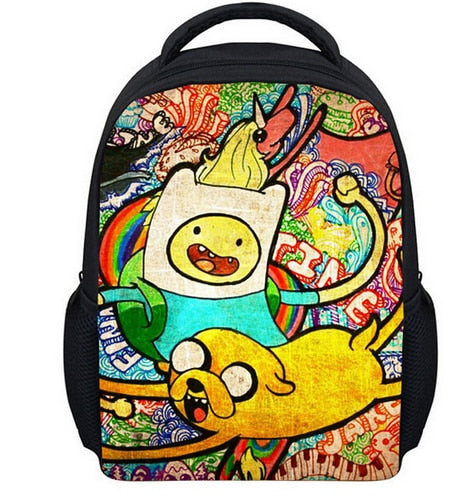 13 Inch Kids Backpack Adventure Time Children School Bags Boys Girls Daily Backpacks Students Bag Mochila Gift