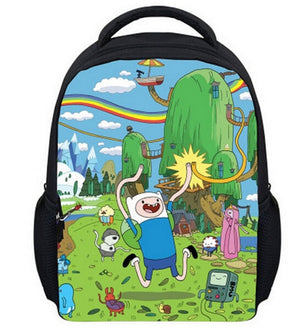 13 Inch Kids Backpack Adventure Time Children School Bags Boys Girls Daily Backpacks Students Bag Mochila Gift