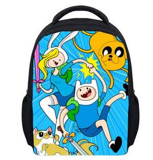 13 Inch Kids Backpack Adventure Time Children School Bags Boys Girls Daily Backpacks Students Bag Mochila Gift
