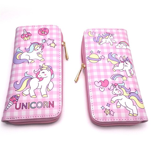 lovely unicorn Adventure Time yellow dog woman long case wallet Zipper Bag Long Clutch Card Holder Purse Carteira Feminina