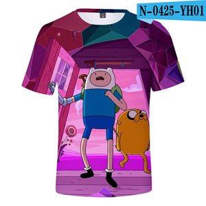 Adventure Time 3D Printed T-shirts Women/Men Fashion Summer Short Sleeve Tshirts 2019 Hot Sale Casual Streetwear Tee Shirts