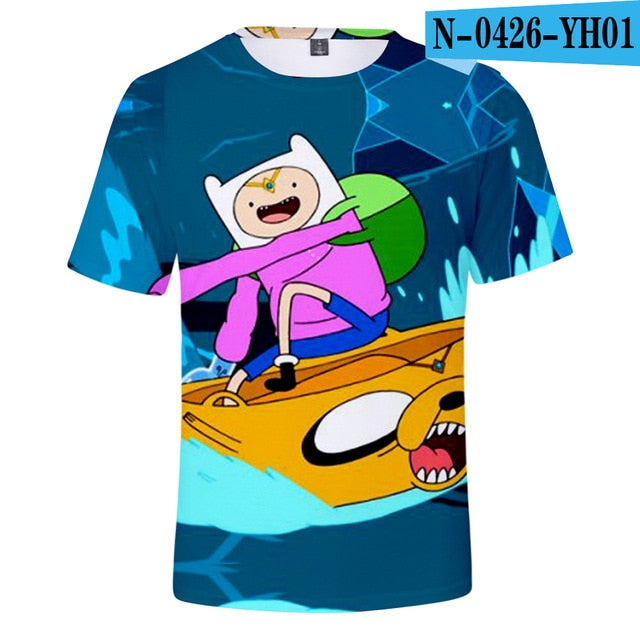 Adventure Time 3D Printed T-shirts Women/Men Fashion Summer Short Sleeve Tshirts 2019 Hot Sale Casual Streetwear Tee Shirts