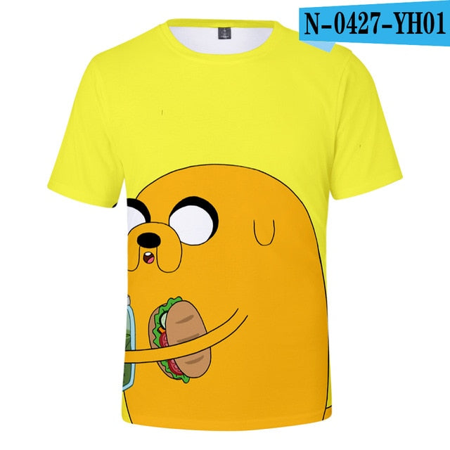 Adventure Time 3D Printed T-shirts Women/Men Fashion Summer Short Sleeve Tshirts 2019 Hot Sale Casual Streetwear Tee Shirts