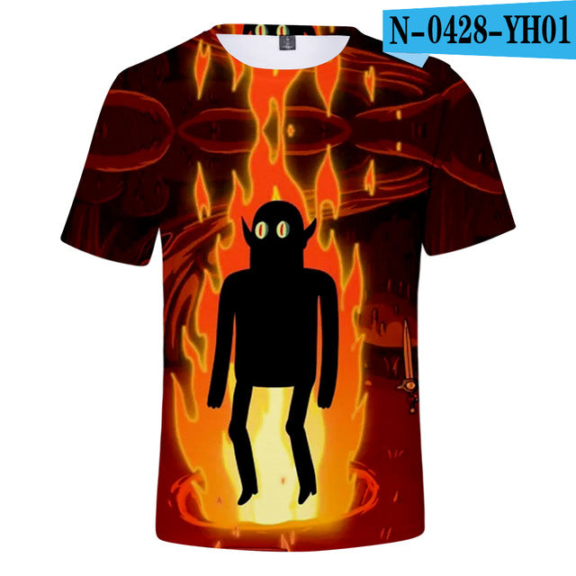 Adventure Time 3D Printed T-shirts Women/Men Fashion Summer Short Sleeve Tshirts 2019 Hot Sale Casual Streetwear Tee Shirts