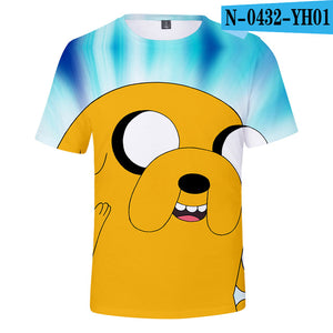 Adventure Time 3D Printed T-shirts Women/Men Fashion Summer Short Sleeve Tshirts 2019 Hot Sale Casual Streetwear Tee Shirts