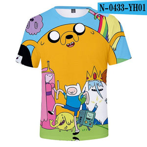 Adventure Time 3D Printed T-shirts Women/Men Fashion Summer Short Sleeve Tshirts 2019 Hot Sale Casual Streetwear Tee Shirts
