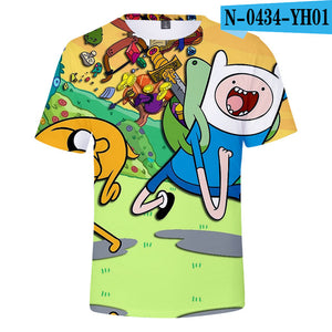 Adventure Time 3D Printed T-shirts Women/Men Fashion Summer Short Sleeve Tshirts 2019 Hot Sale Casual Streetwear Tee Shirts