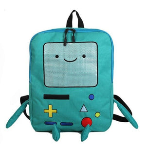 Anime Adventure Time BMO Emoji Printing School Bags for Teenagers Backpacks for Teenage Girls Mochila Feminina Women Backpack