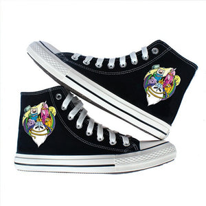 anime Adventure Time canvas shoes women men High Top casual shoes Canvas shoes teenagers print Leisure Sneakers Shoes
