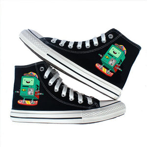anime Adventure Time canvas shoes women men High Top casual shoes Canvas shoes teenagers print Leisure Sneakers Shoes