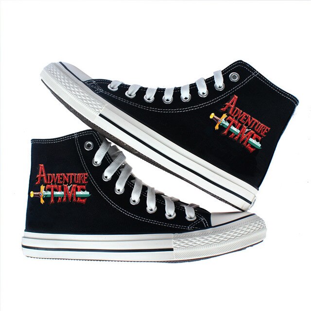 anime Adventure Time canvas shoes women men High Top casual shoes Canvas shoes teenagers print Leisure Sneakers Shoes