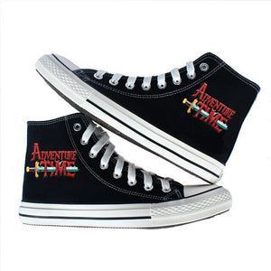 anime Adventure Time canvas shoes women men High Top casual shoes Canvas shoes teenagers print Leisure Sneakers Shoes