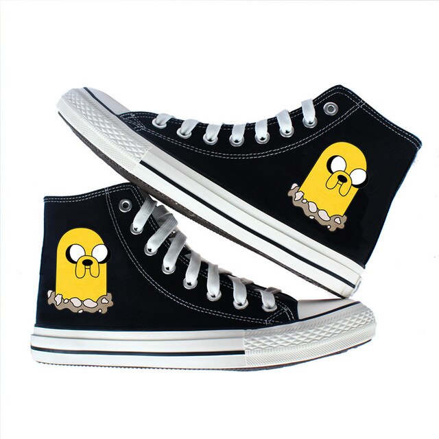 anime Adventure Time canvas shoes women men High Top casual shoes Canvas shoes teenagers print Leisure Sneakers Shoes