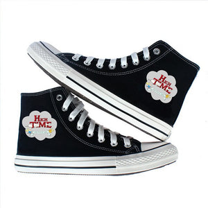 anime Adventure Time canvas shoes women men High Top casual shoes Canvas shoes teenagers print Leisure Sneakers Shoes