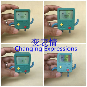 Original Garage Kit 7cm Classic BMO Adventure Time Changing Faces Muti Expression Action Figure Collectible Model Fun Toy Kids